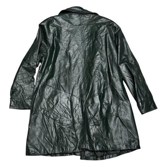 VINTAGE PELLE LEATHER Retro Business Casual Streetwear Coat Jacket Womens Medium - Picture 2 of 6